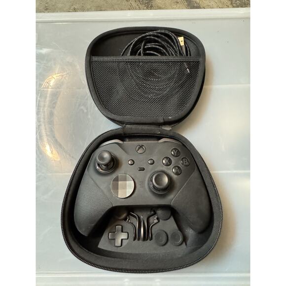 Microsoft Xbox One Elite Series 2 Controller Complete Fully - Black -USED - Picture 4 of 7